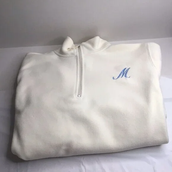 Disney Eeyore Pullover 1/4 Zip Fleece Sweatshirt Pockets Embroidered Large - Picture 2 of 5